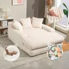 Sweiko Canapé-lit moderne en velours côtelé Cloud Couch Voir les images du produit 1
