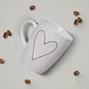 Schöne Kaffeetassen 6er Set einfarbig mit Herzen Produktbild-Vorschau 3