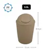 MSV Kosmetikeimer Abfalleimer Schwingdeckeleimer 5,5 Liter Produktbild-Vorschau 3