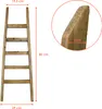 2.03 Scala decorativa in legno affusolata con 5 pioli - Anteprima dell’immagine prodotto 2