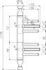 Scharnier 16 Dekorativ A-16-2 Messing Produktbild-Vorschau 1