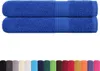 vidaXL Serviettes de sauna FROGN, lot de 2, bleu, 80 x 200 Voir les images du produit 1