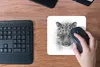 MuchoWow® Mauspad Mousepad Leopard - Schwarz - Weiß - Tiere Produktbild-Vorschau 4