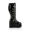 SWING-815WC Damen Boots von DemoniaCult, Schwarz Lack , EU Produktbild-Vorschau 5
