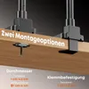 Monitor Halterung für 4 Monitore mit 49 Zoll Ultrawide oben Produktbild-Vorschau 5