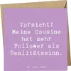 Mr. & Mrs. Panda Grußkarte Spruch Cousine Influencer - Produktbild-Vorschau 1