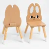 Two children's chairs with a bunny design are shown against a white background. Produktbild-Vorschau