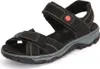 Rieker Damen Echtleder Sandalette schwarz, Damen:38 EU Produktbild-Vorschau 15