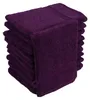 Waschhandschuhe Waschlappen 10er Set Aubergine / Lila 100 % Produktbild-Vorschau 1