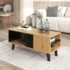 Merax Table basse Patchwork en bois, table de salon avec Voir les images du produit 1
