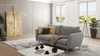 S-STYLE MÖBEL - Modernes Sofa 3-Sitzer Frema mit Silber Produktbild-Vorschau 1