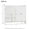 A diagram showing the dimensions of a white shoe cabinet. Náhled obrázku produktu