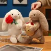 Plüsch Hase 28 cm mit Kuchen – Kawaii Konijn Kuscheltier – Produktbild-Vorschau 7