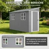 Gerätehaus 291 × 110,8 × 188,6 cm aus verzinktem Stahl, Produktbild-Vorschau 4