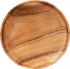 Holzteller Akazie rund 30cm Holz Schale Obstteller Deko Produktbild-Vorschau 1