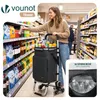 VOUNOT® Carrello spesa in alluminio montascale, carrello Anteprima dell’immagine prodotto 2