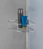 A corner shower caddy with two bottles of toiletries. Produktbild-Vorschau