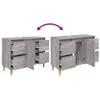 vidaXL Waschbeckenunterschrank Grau Sonoma 80x33x60 cm Produktbild-Vorschau 12