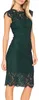 MEROKEETY Damen-Cocktailkleid, ärmellos, mit Spitze, Produktbild-Vorschau 3