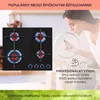 Klarstein Plynový sporák 4 horáky, 8,5 kW vstavaný plynový Náhľad obrázku produktu 3