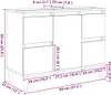 vidaXL Mobiletto lavabo in legno vecchio 80x33x60 cm Anteprima dell’immagine prodotto 8