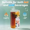 TWOLIIN Bubble Tea Becher mit Deckel und Strohhalm, 4er Set Produktbild-Vorschau 4