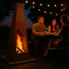 Záhradný krb Relaxdays z cortenovej ocele, popolník, rošt a Náhľad obrázku produktu 3