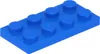 A single blue Lego brick on a white background. Podgląd zdjęcia produktu