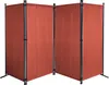 Paravent 4 Teilig 165 x 220 cm Rotorange - Garten & Balkon Produktbild-Vorschau 1