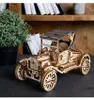 3D houten mechanisch puzzel: Historische auto UGR-T Productafbeelding-voorbeeld 9