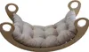 Dekokissen Baumwolle für Kinderwippe Velour hellbeige 120 x Produktbild-Vorschau 1