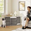 PawHut Eck-Hundekäfig Hundebox für Zuhause mit drehbare Produktbild-Vorschau 2