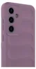 A close-up side view of a purple phone case with a textured back. Produktbild-Vorschau