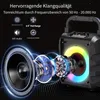 JYX Karaoke mit LED-Licht, 2 Funkmikrofone,TWS-Funktion, Produktbild-Vorschau 12