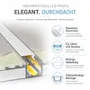 MasterLED LED profil pre suchú výstavbu GK 2 m, eloxovaný, Náhľad obrázku produktu 3