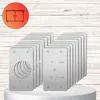 Set di 8 piastre di riparazione per cerniere 4,5x9 cm per Anteprima dell’immagine prodotto 9