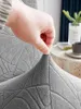 Stuhlhusse - Hellgrau Jacquard - Universeller Stuhlbezug - Produktbild-Vorschau 10