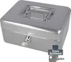 Geldkassette abschließbar (20 cm) Silber, 2 Schlüssel, Produktbild-Vorschau 3