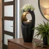 Zimmerbrunnen Blumenvase schwarz BK916 mit LED Beleuchtung Produktbild-Vorschau 2