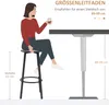 Tabourets de bar HOMCOM, lot de 2 tabourets de bar avec Voir les images du produit 6