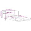 Bodensofa mit Schlaffunktion Creme 112x174x55 cm Kunstleder Produktbild-Vorschau 12