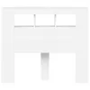 vidaXL Tête de lit LED Blanc 120x18,5x103,5 cm Bois Voir les images du produit 12