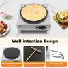 40 cm professionele crêpepan 3000W met uitschuifbare Productafbeelding-voorbeeld 5