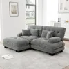 Canapé d'angle Cloud pour salon, canapé double en chenille Voir les images du produit 2