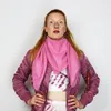 Baumwolltuch - pink Lurex silber - quadratisches Tuch Produktbild-Vorschau 6