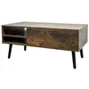 Vintage Holz Couchtisch mit Hoehenverstellung, Produktbild-Vorschau 3