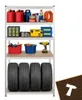 Metalen schap met 5 planken voor in de garage, 180 x 100 x Productafbeelding-voorbeeld 4