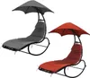 Two lounge chairs with umbrellas, one gray and one red, on a white background. Produktbild-Vorschau