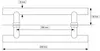 KOTARBAU® Haustürbeschlag 32x350 mm Stangengriff Stoßgriff Produktbild-Vorschau 2