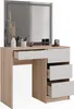 A vanity table with a mirror and drawers, displaying some makeup items. Náhled obrázku produktu